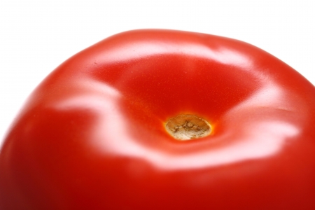 4903945 - part of an red tomato isolated on white